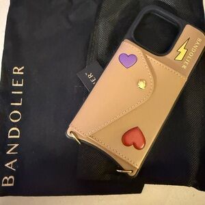 NWT Bandolier Tan Phone Case with Chain iPhone 16 Pro